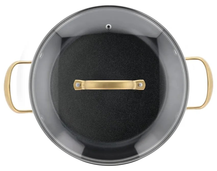 Алуминиево гърне с капак и незалепващо покритие подходящо за индукционен котлон 2,6 l – Holm