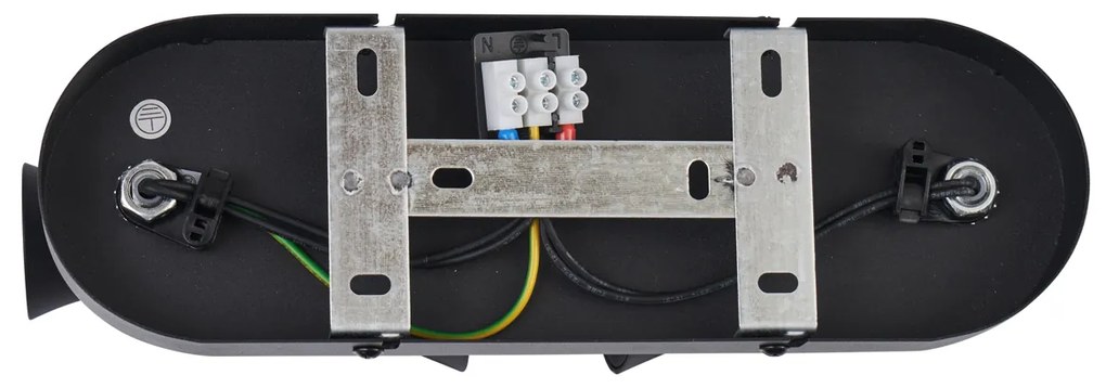 Модерен таванен прожектор черен 2-светлини регулируем - Triangle