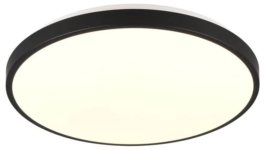 Черно-бяло LED осветително тяло за таван ø 38 cm Loody – Trio