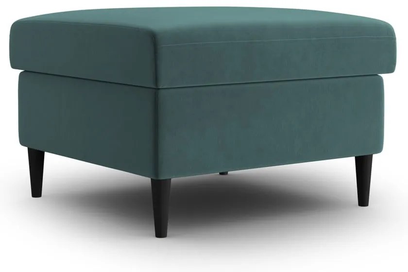 Кадифена табуретка в петролен цвят Kyoto – Cosmopolitan Design