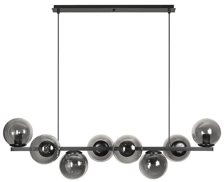 Полилей ФИОРЕ, черен/сив, 8xE27