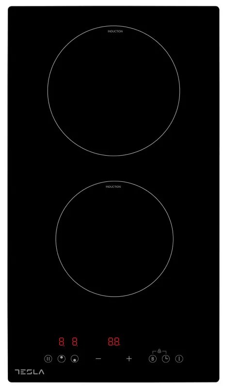 Стъклокерамичен плот за вграждане Tesla HI3201MB, 3500W, 9 степени, Таймер, Защита от деца, Индикатор за остатъчна топлина, Черен