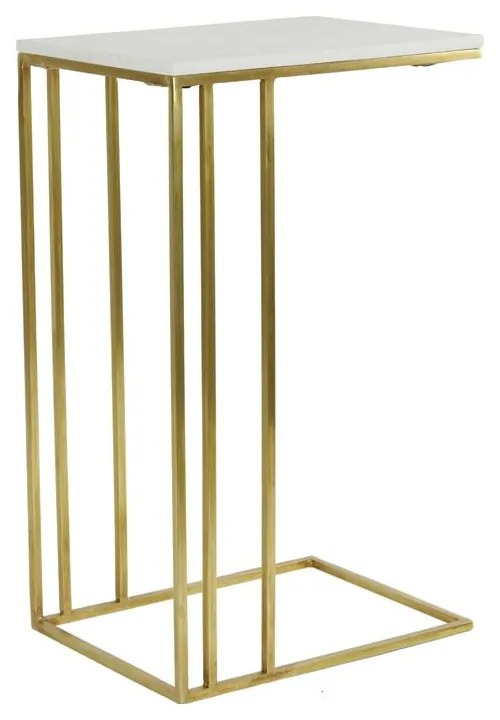 Странична масичка с плот от имитация на мрамор 31x41 cm Roshan – Light &amp; Living