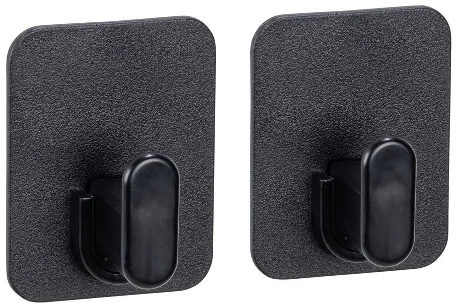 Черни пластмасови комплект куки без пробиване 2 бр. Parma – Allstar