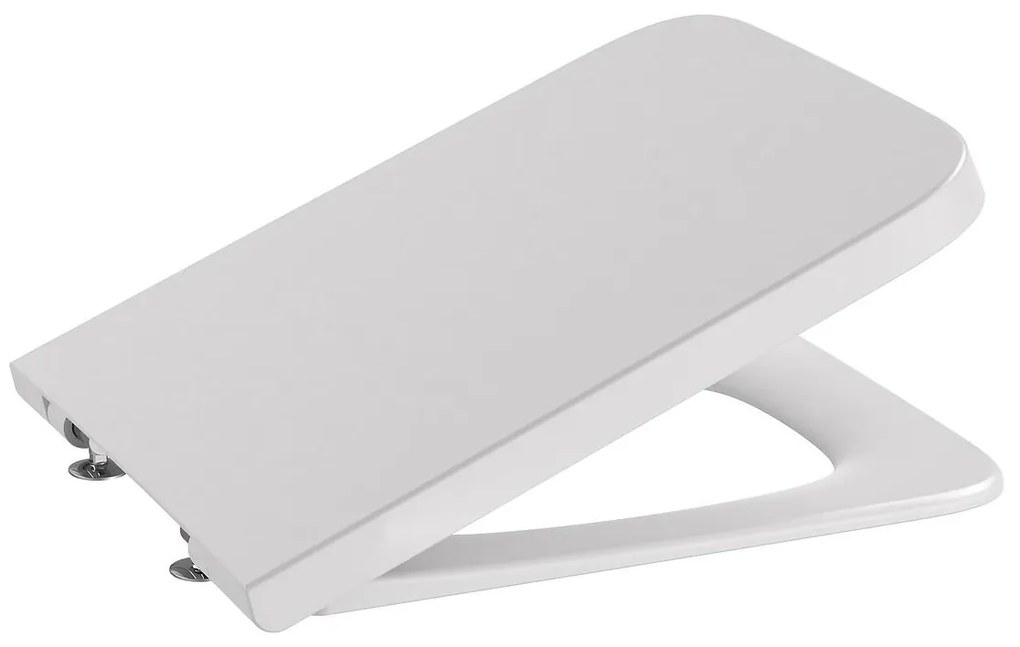 Седалка и капак. Roca, A80153263B, SQUARE, за тоалетна чиния, със забавено падане
