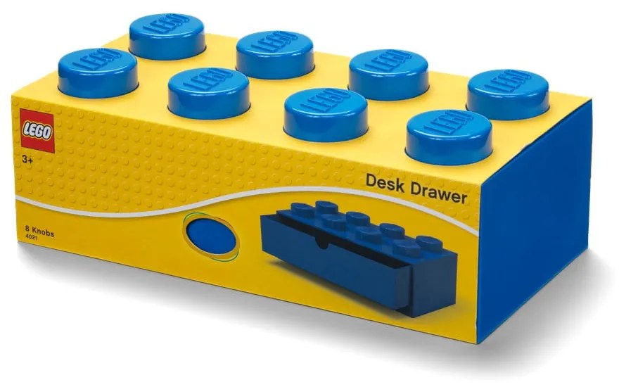 Синя кутия за бюро с чекмедже , 31 x 16 cm - LEGO®