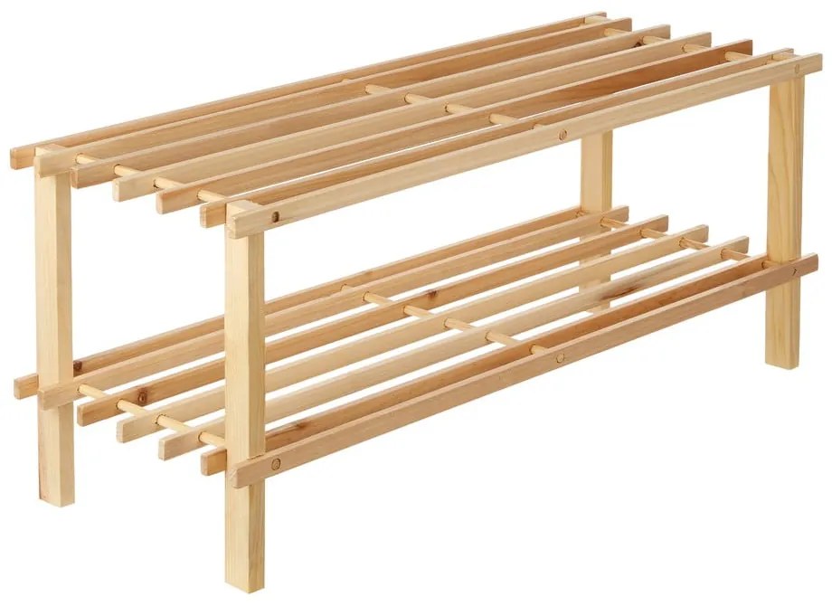 Стойка за обувки от масивна ела в естествен цвят – Premier Housewares