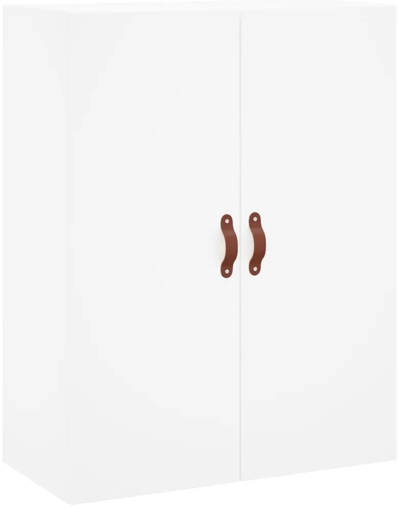 828396 vidaXL Стенен шкаф бял 69,5x34x90 см