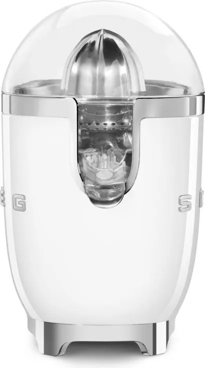 Електрическа цитрус преса Smeg CJF11WHEU, 70 W, Антикапкова система, Противоплъзгаща се основа, Бял