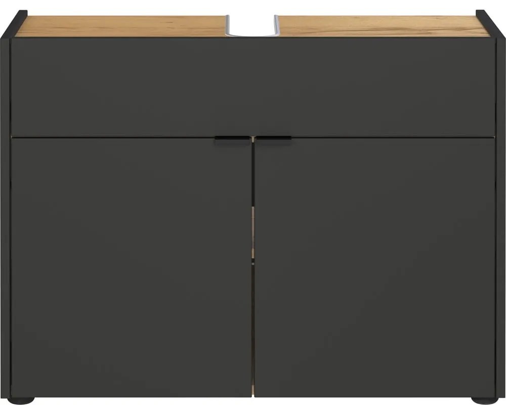 Антрацитен шкаф за мивка 80x60 cm Forano – Germania