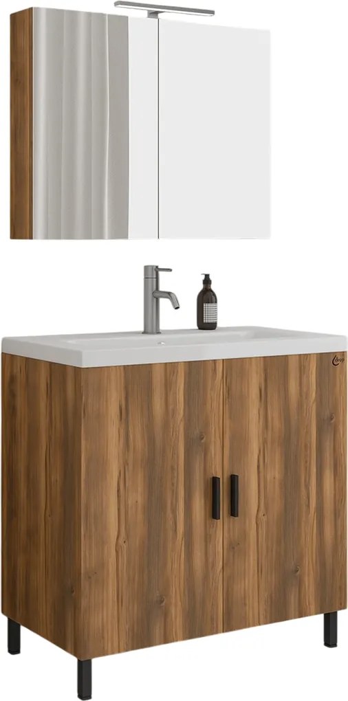 Комплект за баня Drop Roma 80-Кафяв