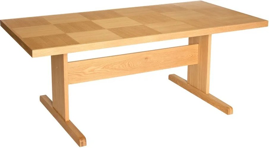 Трапезна маса от декор от дъб 95x195 cm Skak – Hübsch