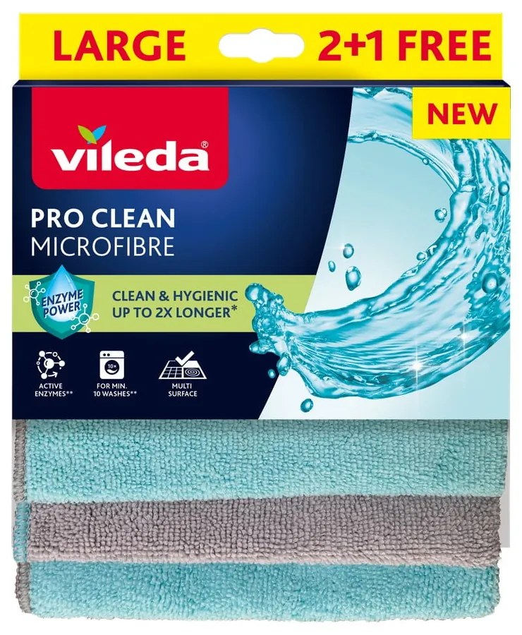 Кърпи от микрофибър в комплект от 6 бр. Pro Clean – Vileda