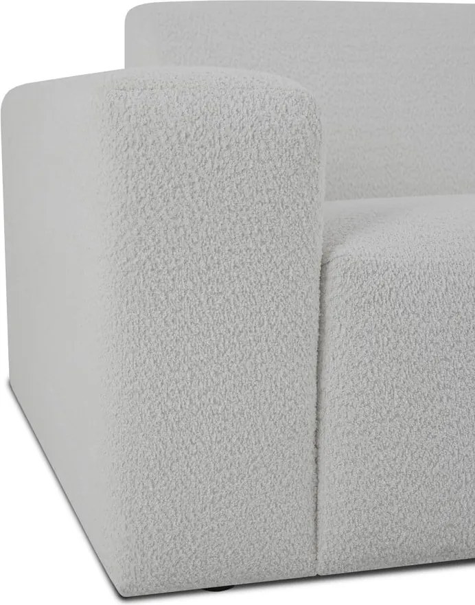 Бял ъглов диван от букле ("U" форма) Roxy – Scandic