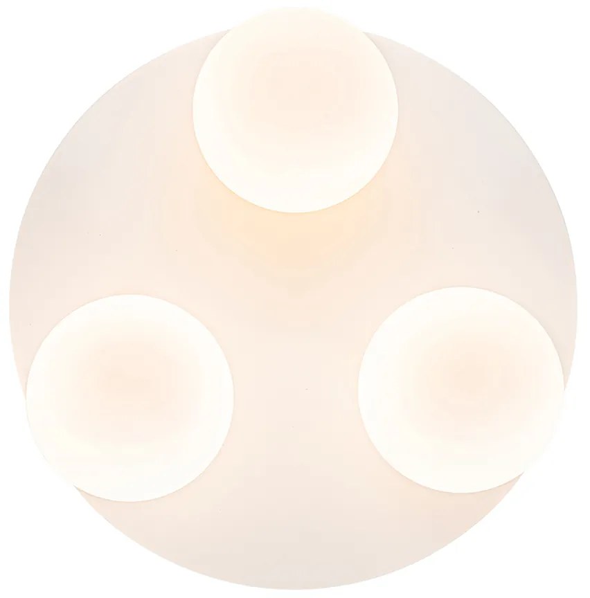 Модерна таванна лампа за баня бяла 3-светлина - Cederic