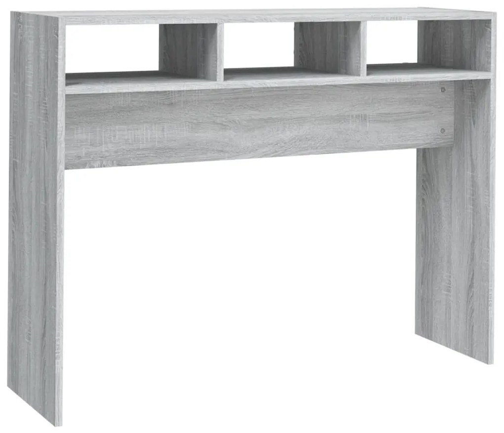 815940 vidaXL Конзолна маса, сив сонома, 105x30x80 см, инженерно дърво