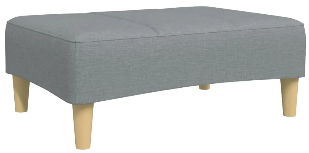 4007371 vidaXL Табуретка, светлосива, 77x55x31 см, Плат