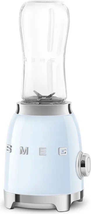 Блендер Smeg PBF01PBEU, 300W, 2x 600 мл, 20000-24000 об/мин, Противоплъзгаща основа, Без BPA, Неръждаема стомана, Пастелно син