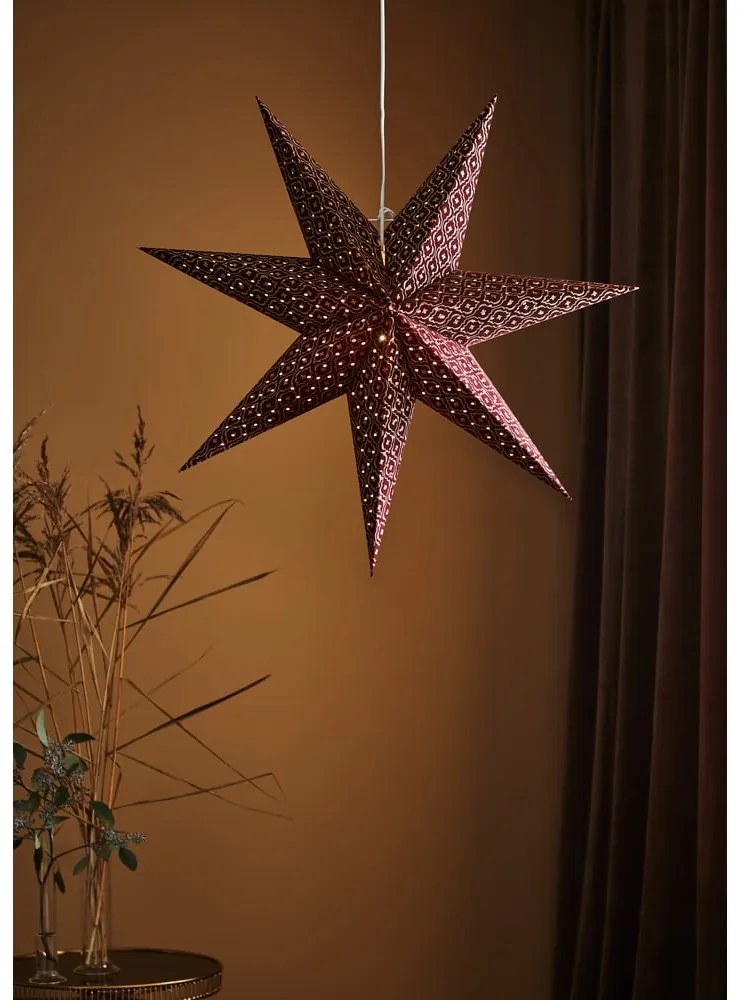 Бордо висяща коледна светлинна украса Baroque – Markslöjd