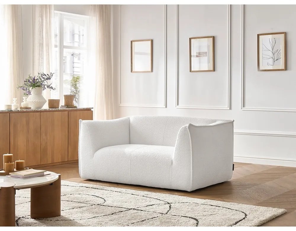 Бял диван от прежда с примки от букле 170 cm Giorgia – Bobochic Paris