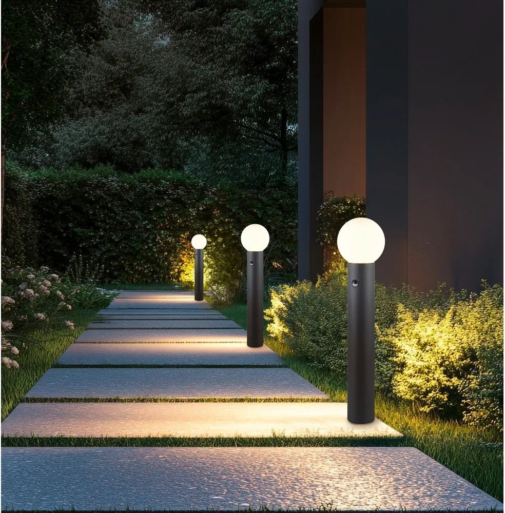 Колонно външно осветително тяло със сензор за движение ø 18 cm Mures – Trio