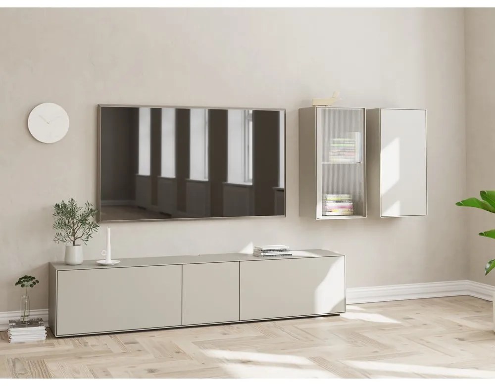 Светлосив телевизионен комплект 226x46 cm Edge от Hammel - Мебели Hammel