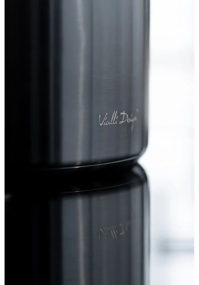 Черен чайник с бутало , 1,5 л Diamante - Vialli Design