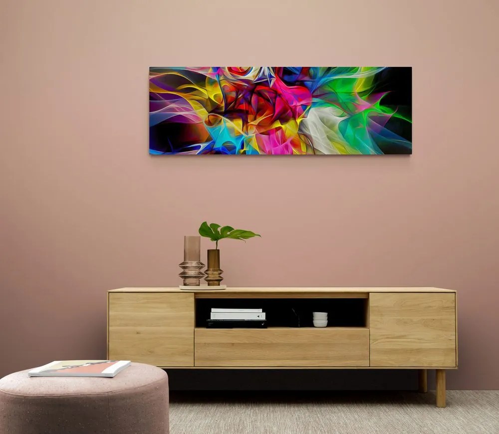 Картина на платно – Абстрактен цветен хаос