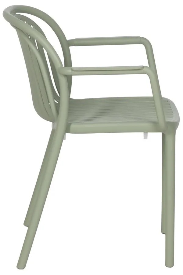 Зелен пластмасов трапезен стол Alia – Ixia