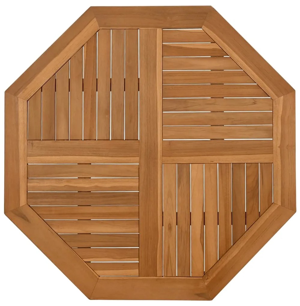 366667 vidaXL Плот за маса 90x90x2,5 см осмоъгълен масивен бук