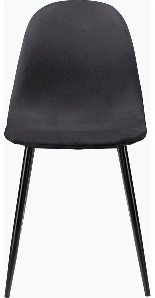 Тъмносиви кадифени трапезни столове в комплект от 4 бр. Monza – Støraa