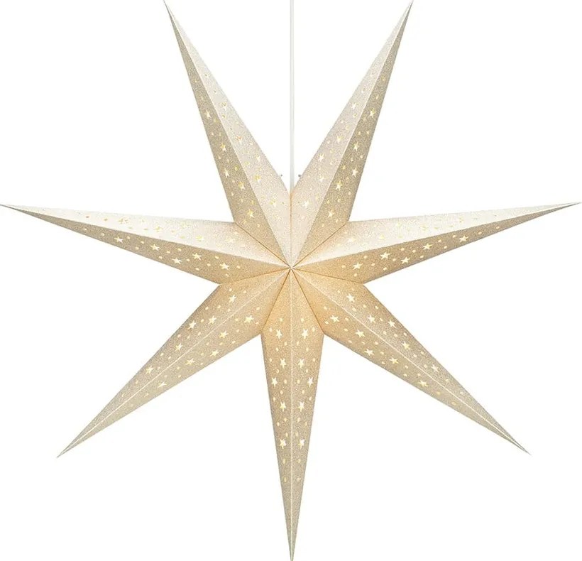 Кремава висяща коледна светлинна украса Solvalla – Markslöjd