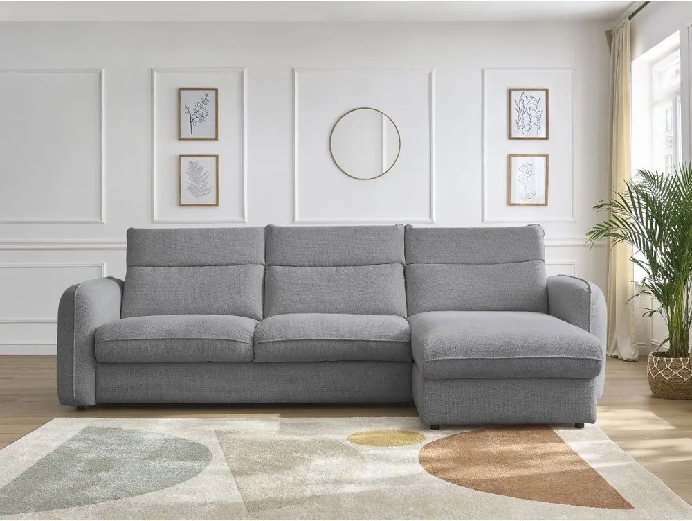 Сив ъглов диван Achille – Bobochic Paris