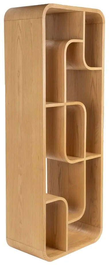 Библиотека от масивен дъб в естествен цвят 60x160x35 cm Seven – Zuiver