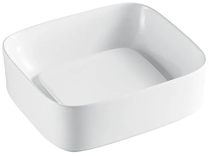 Мивка за баня MAURIO 902W, Inter Ceramic, монтаж върху плот, порцелан, бял, 38х14.5х43см