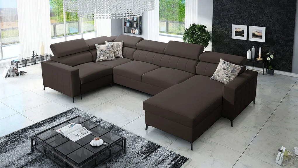 Ъглов диван Baltico V Mini-Right-Kafe