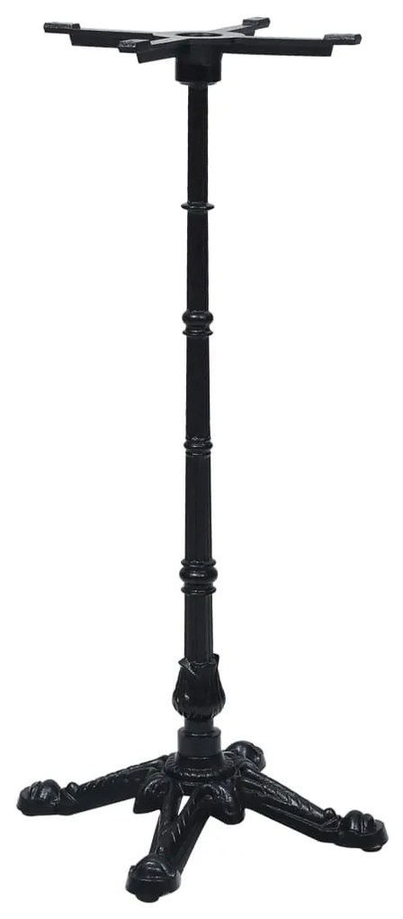 325434 vidaXL Крак за бистро маса черен 52x52x108 cm чугун