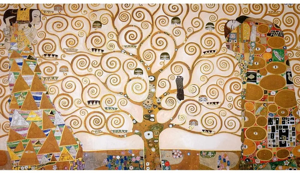 Репродукция на картина на Густав Климт , 90 x 50 cm Tree of Life - Fedkolor