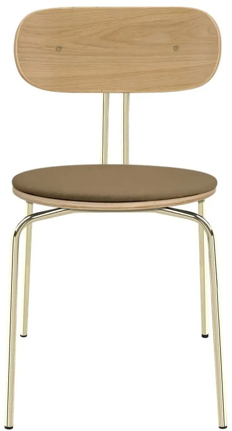 Трапезни столове в златисто светлокафяво Curious - UMAGE