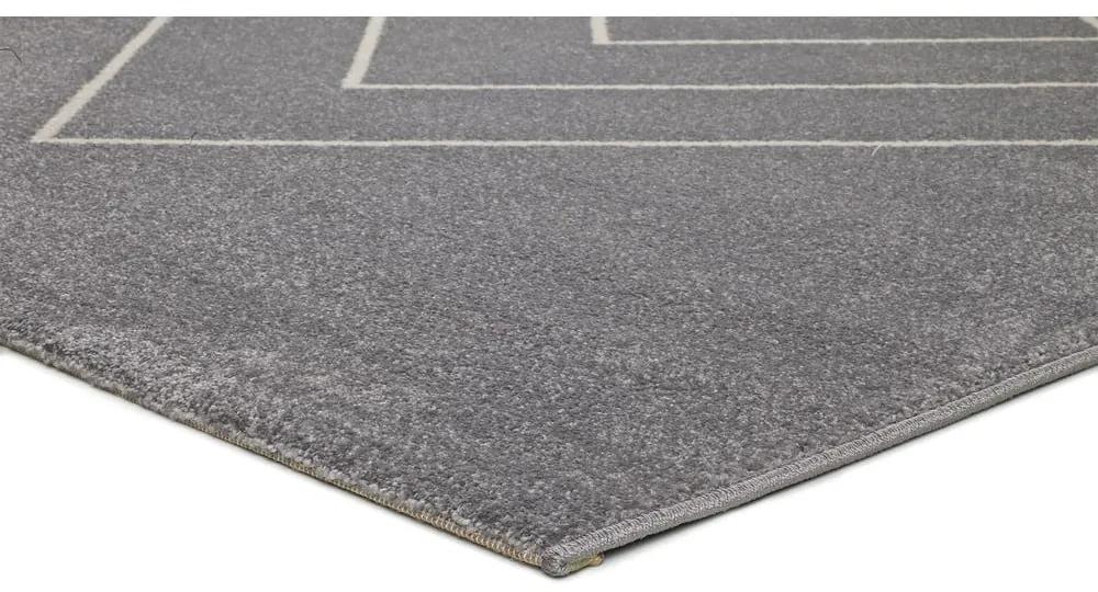 Сив килим Breda, 133 x 190 cm - Universal