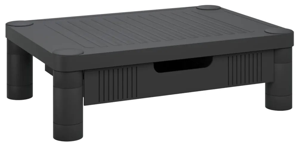 51722 vidaXL Поставка за монитор, черна, 43x30,5x13 см