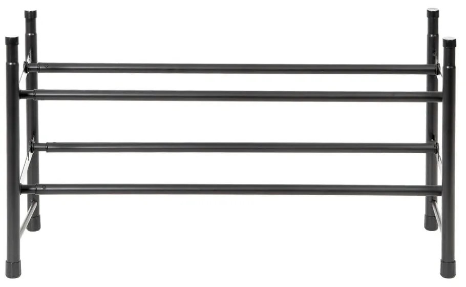 Черен метален телескопичен шкаф за обувки - Compactor