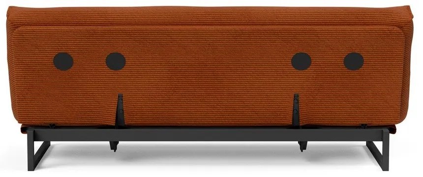Оранжев сгъваем диван от рипсено кадифе 200 cm Fraction – Innovation