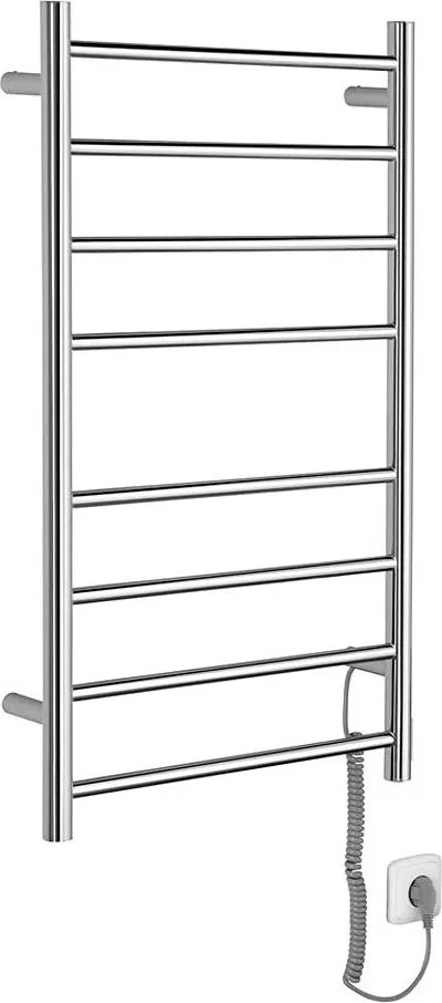 Sapho - Електрически сушилник за хавлии REDONDO 75W 90x50 cm лъскав хром кръгъл