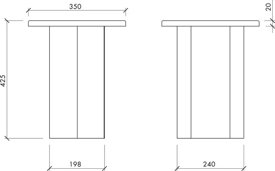 Метална кръгла странична масичка ø 35 cm Sato – noo.ma