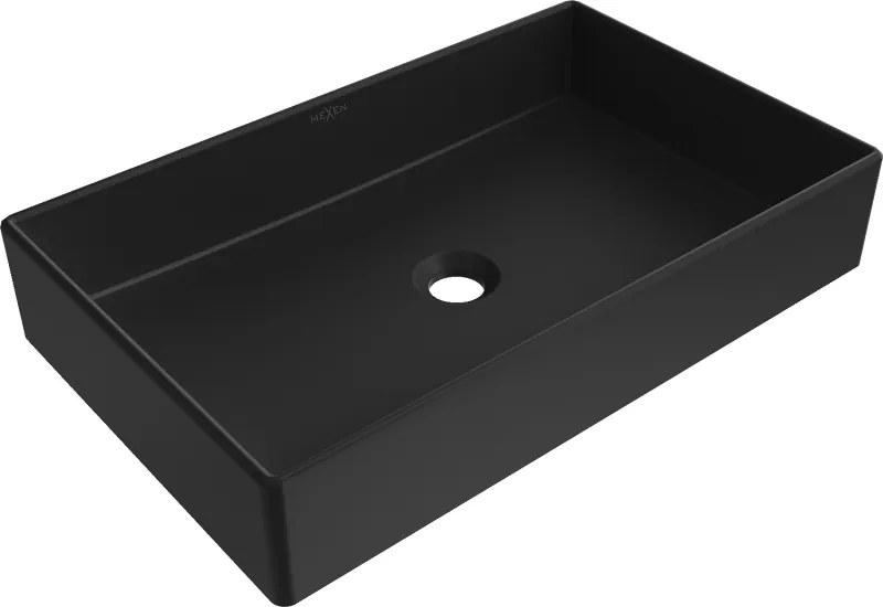 Mexen Goya мивка върху плот 60 x 37 см, черна мат - 22186085
