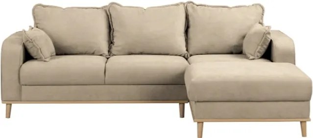 Бежов ъглов диван (десен ъгъл) Beata - Ropez