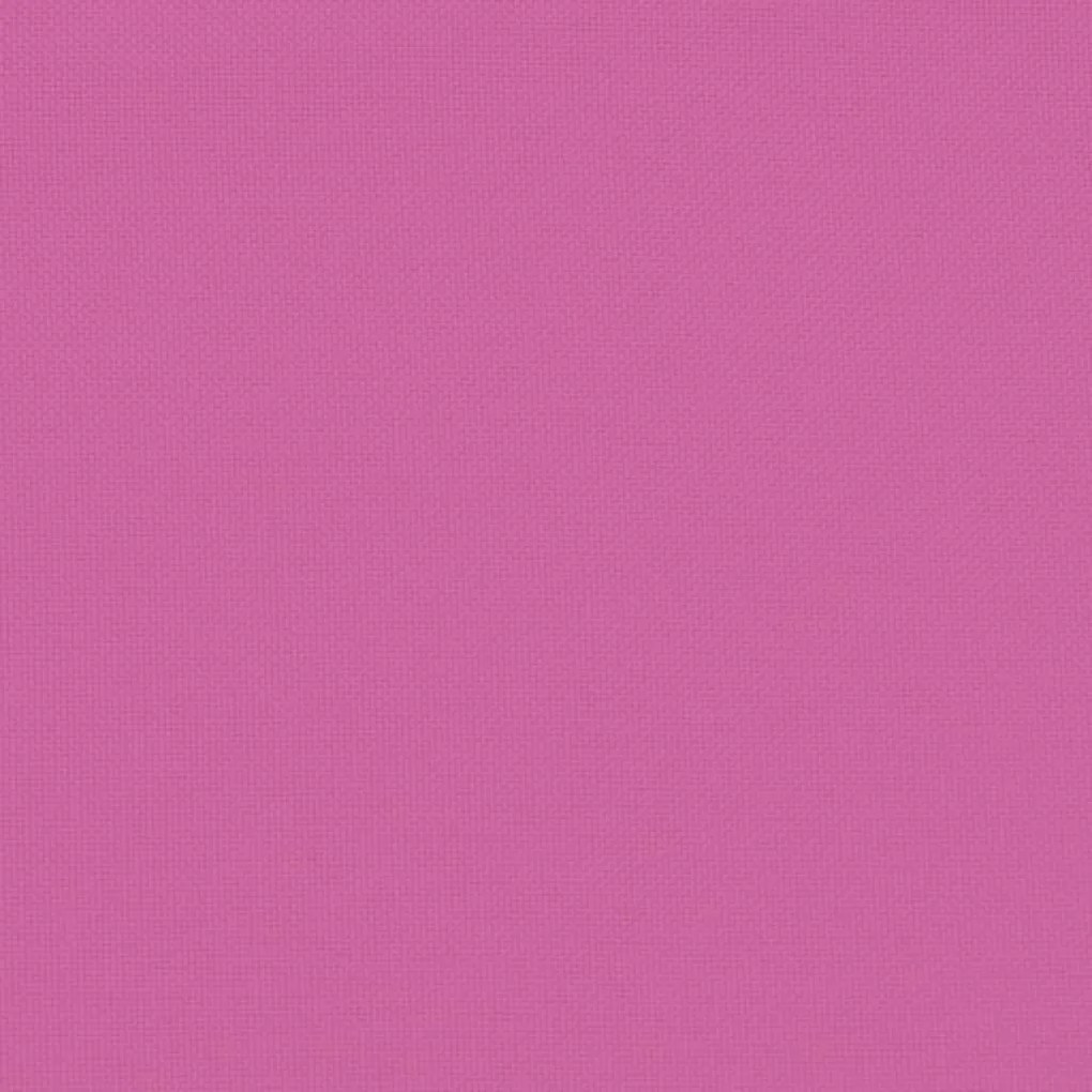 Възглавница за градинска пейка розова 200x50x7 см текстил