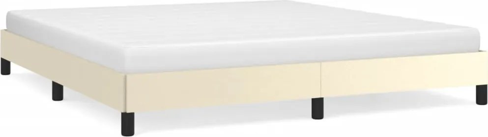 346918 vidaXL Рамка за легло кремава 180x200 см изкуствена кожа