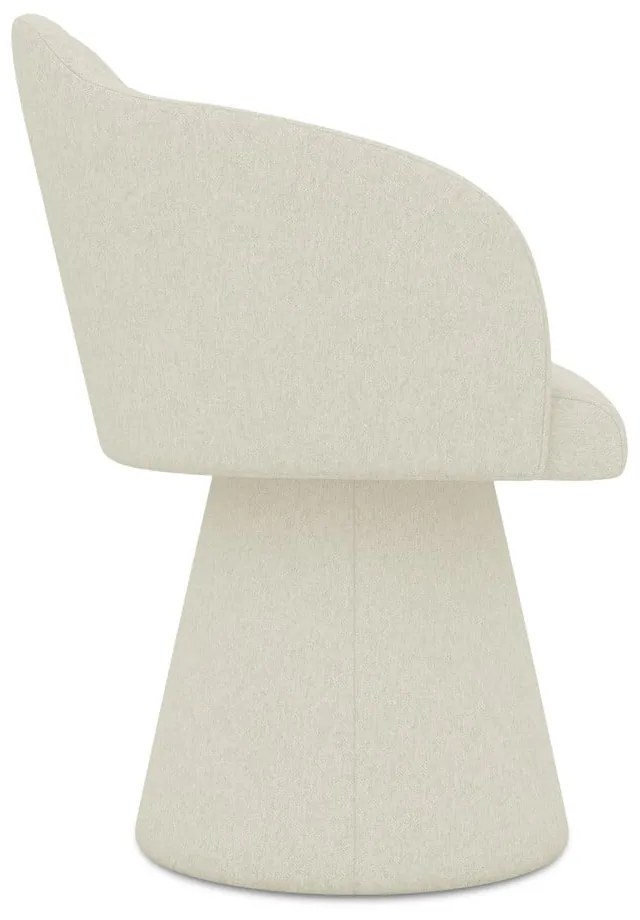 Кремав тапициран трапезен стол Kanoa – Makamii